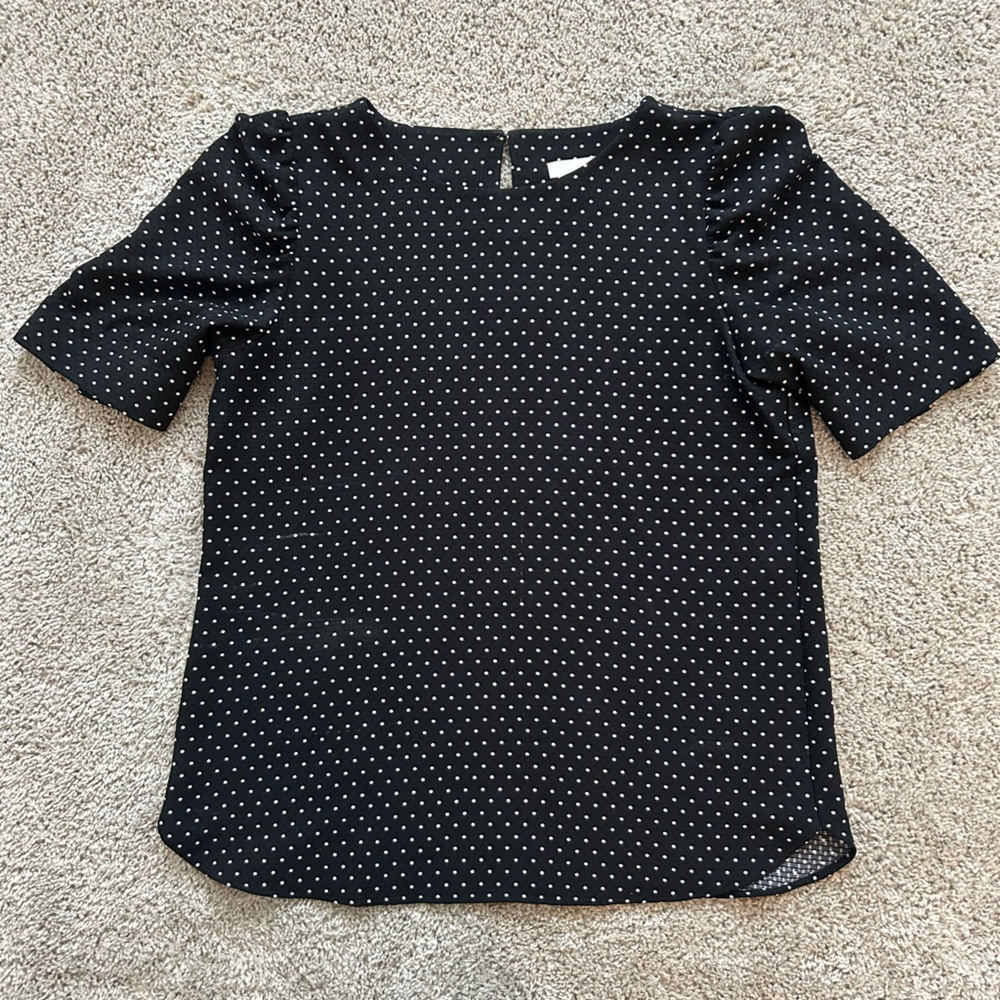 Loft polka dot blouse